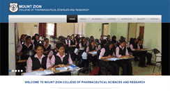 Desktop Screenshot of mountzionpharmacycollege.com